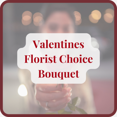 Valentines Florist Choice Bouquet - This Valentine’s Day, say it with flowers—and a touch of flair! Our Valentine’s Florist Choice Bouquet is designed to make hearts flutter. At its center, a timeless single red rose takes the spotlight, surrounded by a handpicked array of lush, Valentine’s-themed blooms. Each bouquet is crafted with love, complemented by foliage for a breathtaking finish.

Perfect for anyone who deserves to feel extra special, this bouquet speaks volumes without saying a word (but feel free to add a card message if you’ve got something clever in mind).