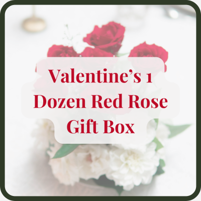 Valentine’s 1 Dozen Red Rose Gift Box - Say “I love you” in timeless style with our Valentine’s 1 Dozen Red Rose Gift Box.